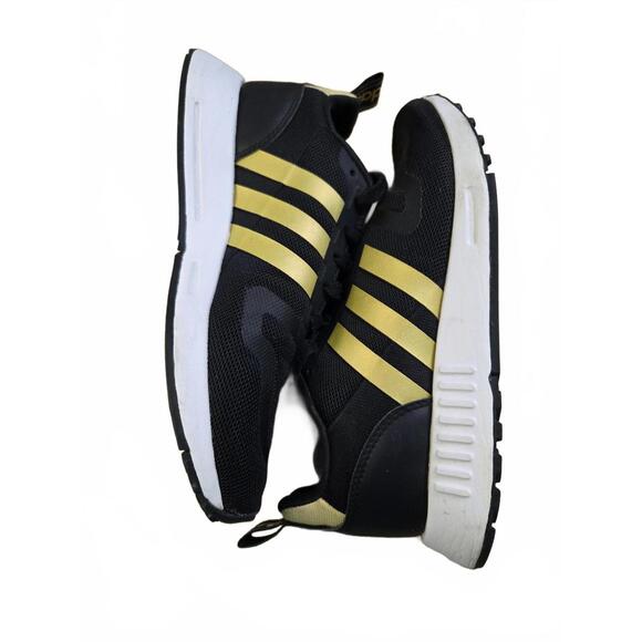 Adidas Men's Black and Gold Sneakers - Picture 6 of 8